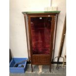 A FRENCH MAHOGANY DISPLAY CABINET