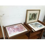 FIVE WILLIAM RUSSELL FLINT PRINTS AND ONE OTHER