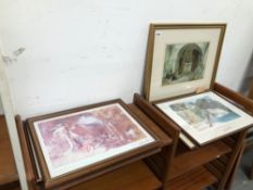 FIVE WILLIAM RUSSELL FLINT PRINTS AND ONE OTHER