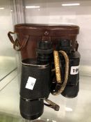 A LEATHER CASED PAIR OF ZEISS 7 X 50 BINOCULARS