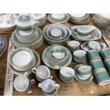 WEDGWOOD AZTEC PATTERN TEA AND COFFEE WARES, PLATES AND BOWLS
