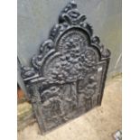 CAST IRON DECORATIVE PANEL.