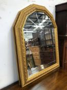 A PAIR OF GILT FRAMED WALL MIRRORS