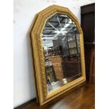 A PAIR OF GILT FRAMED WALL MIRRORS