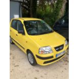 A 2007 HYUNDAI AMICA ATLANTIC 1086cc PETROL FIVE DOOR HATCHBACK. NO MOT. V5 PRESENT ONE KEY, NO