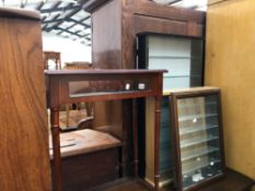 FOUR DISPLAY CABINETS