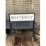 A WHITE WAY ROAD SIGN