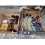 VARIOUS ANTIQUE BOTTLES ETC.