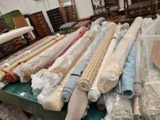 VARIOUS UPHOLSTERY FABRIC ON ROLLS