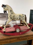 20th CENTURY HADDON ROCKING/PULL ALONG HORSE