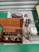 A GOOD QUALITY IME , LONDON, WATCH MAKERS LATHE COMPLETE WITH CHUCKS, MOTOR AND STAND.