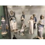 SEVEN LLADRO FIGURES