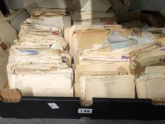 A LARGE COLLECTION OF MID 20th C. STAMPED ENVELOPES AND LETTERS