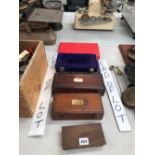 FIVE SETS OF CASED SCALES, SOME WITH WEIGHTS UP TO 50 GRAMS, FOUR LOOSE SCALES AND TWO SIKES