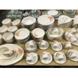A VILLEROY AND BOCH IRIS PATTERN DINNER AND COFFEE SERVICE