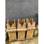 THREE SQUARE CHIMNEY POTS