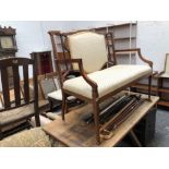 EDWARDIAN INLAID SALON SETTEE