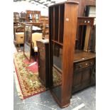 A MID CENTURY TEAK WALL CABINET