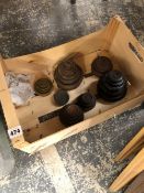 SETS AND PART SETS OF IRON AND BRASS LB AND OZ WEIGHTS