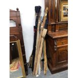 LARGE COLLECTION OF FISHING RODS