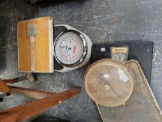 FOUR SETS OF BATHROOM SCALES BY SECA, BOOTS AND SALTER, THE LATTER MEASURING IN LBS ONLY