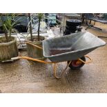 A LARGE WHEEL BARROW