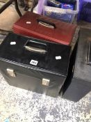 TWO CASES OF LP RECORDS, MAINLY CLASSICAL AND EASY LISTENING TOGETHER WITH A CASE OF 75RPM RECORDS