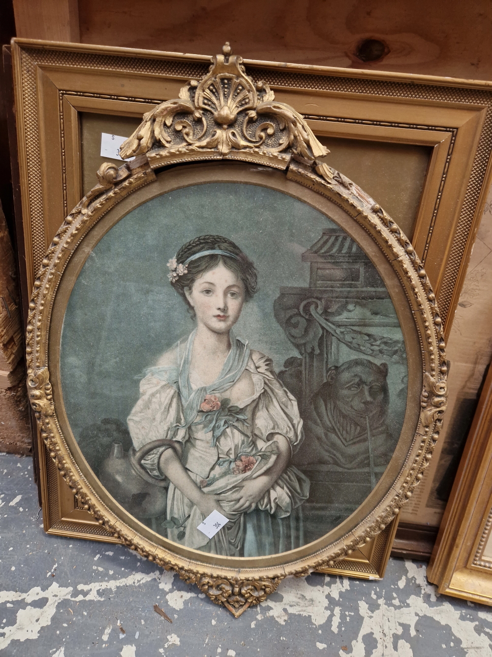 A GROUP OF ANTIQUE AND LATER PORTRAIT PRINTS ETC, SOME IN MAPLE FRAMES - Image 5 of 8
