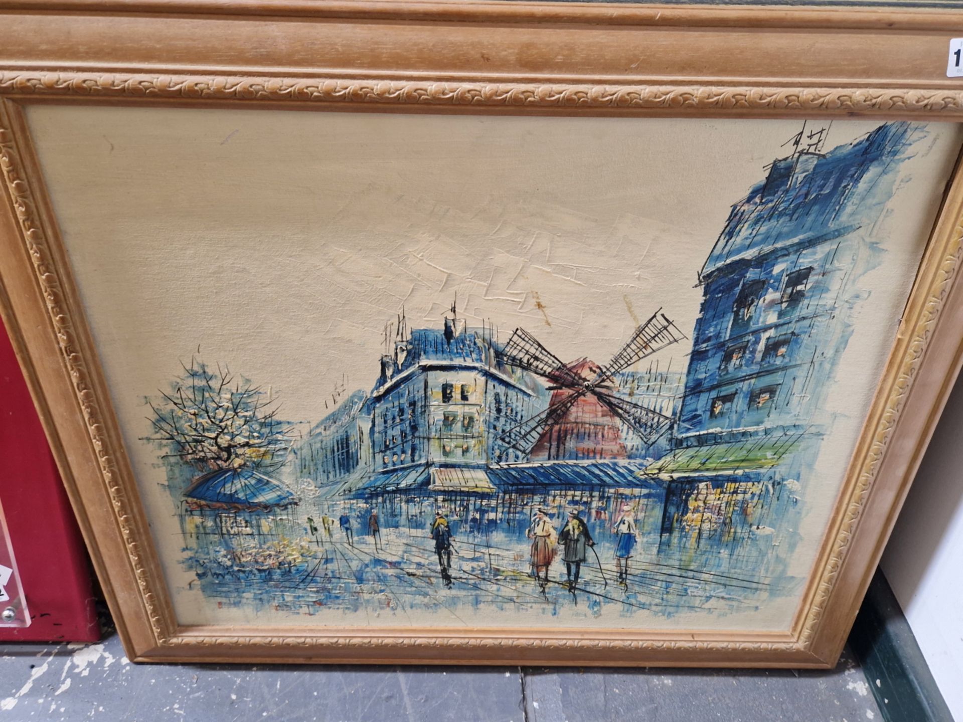 TWO 20th CENTURY LANDSCAPE OIL PAINTINGS OF PARIS SCENES, BOTH SIGNED INDISTINCTLY, OIL ON BOARD. 50 - Image 2 of 6