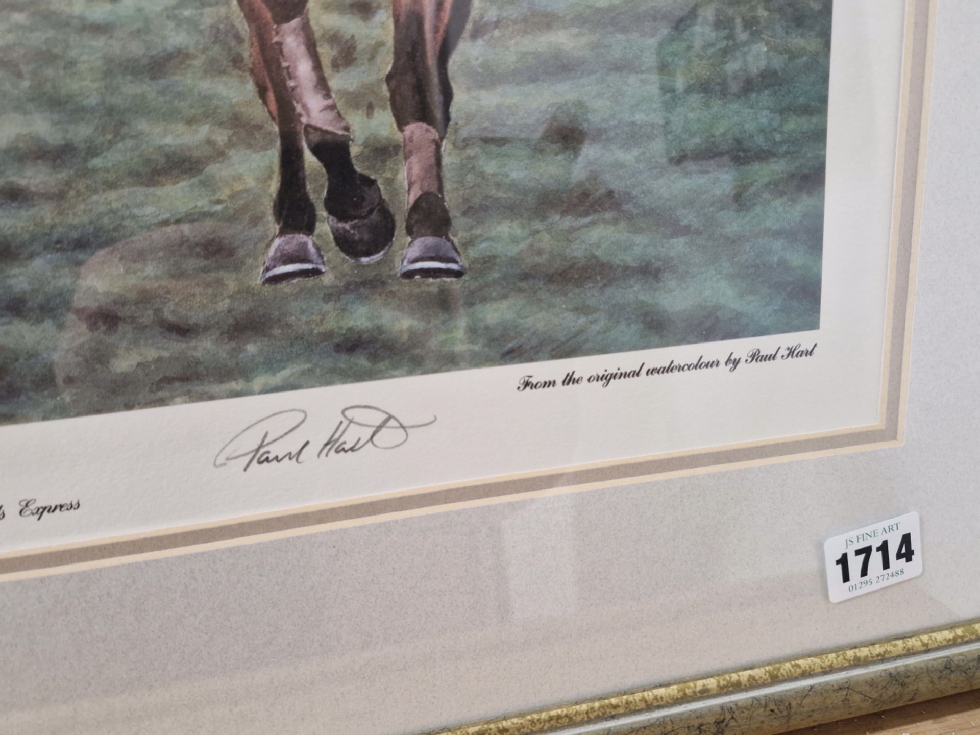 AFTER PAUL HART A PENCIL SIGNED LIMITED EDITION COLOUR PRINT THE FINISH OF THE 1994 CHELTENHAM - Image 2 of 4