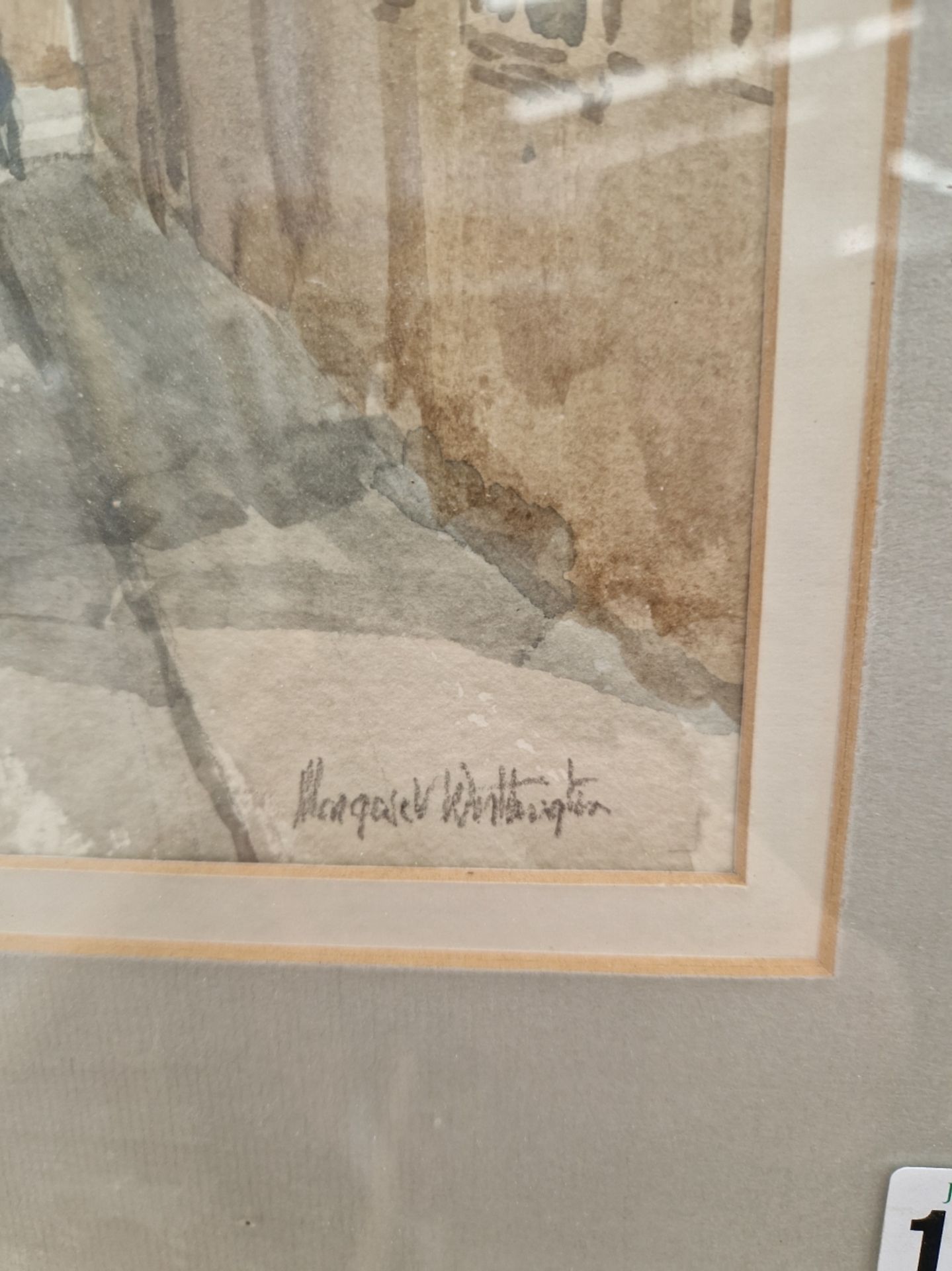 MARGARET WORTHINGTON 20th CENTURY ENGLISH SCHOOL. ARR. OLD LYON, SIGNED, WATERCOLOUR. 31 x 20cms - Image 3 of 5