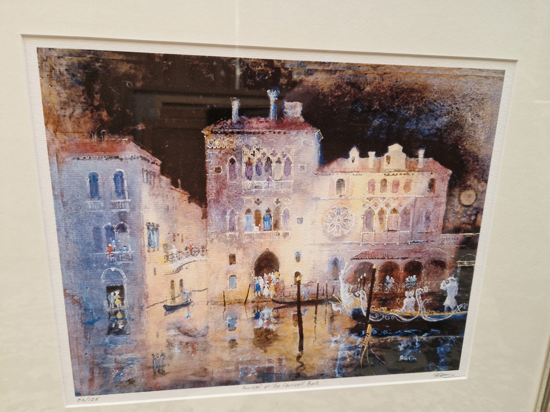 CONTEMPORARY SCHOOL THREE PENCIL SIGNED LIMITED EDITION COLOUR PRINTS OF VENETIAN VIEWS, SIGNED - Image 5 of 5