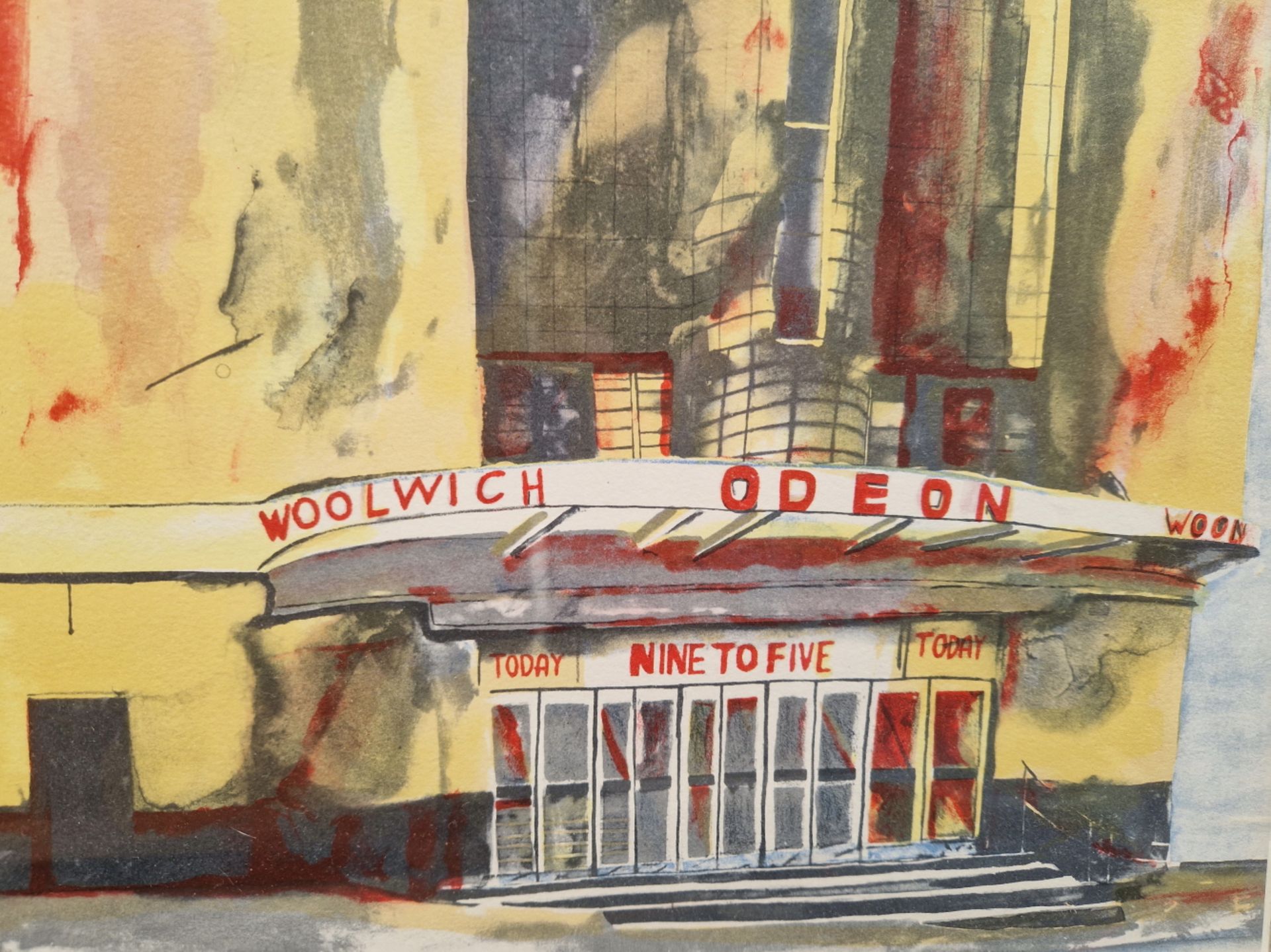 CHRISTOPHER CORR ) 1955 - ) ARR. WOOLWICH ODEON PENCIL SIGNED LIMITED EDITION COLOUR PRINT 53 x - Image 4 of 10