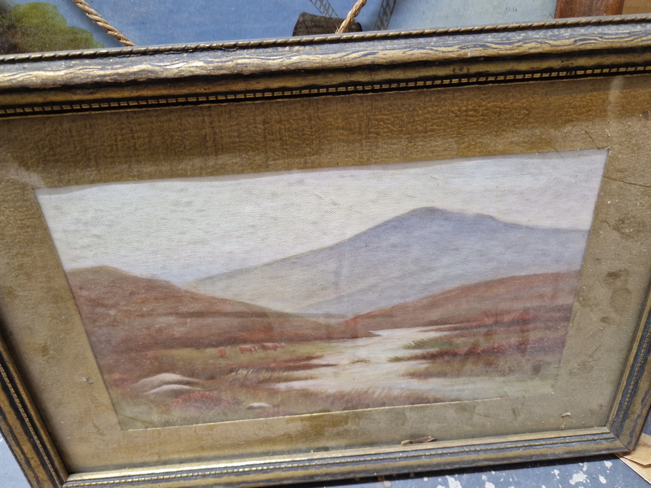 A GROUP OF FIVE 19th/20th CENTURY OIL PAINTINGS, PHOTOGRAPHS ETC - Image 3 of 4