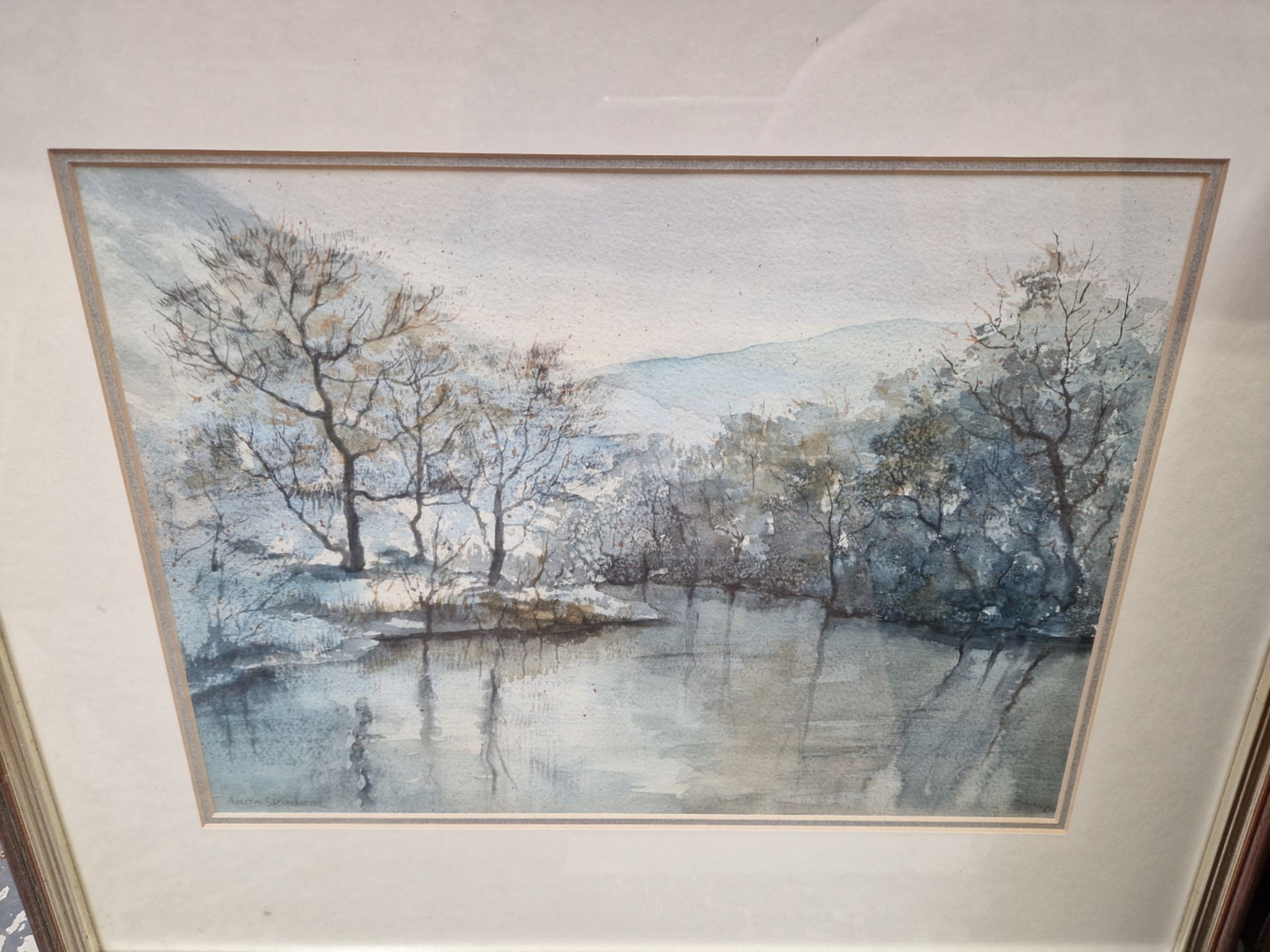 A GROUP OF 20th CENTURY WATERCOLOUR LANDSCAPES BY DIFFERENT HANDS TOGETHER WITH A PENCIL SIGNED - Image 8 of 9