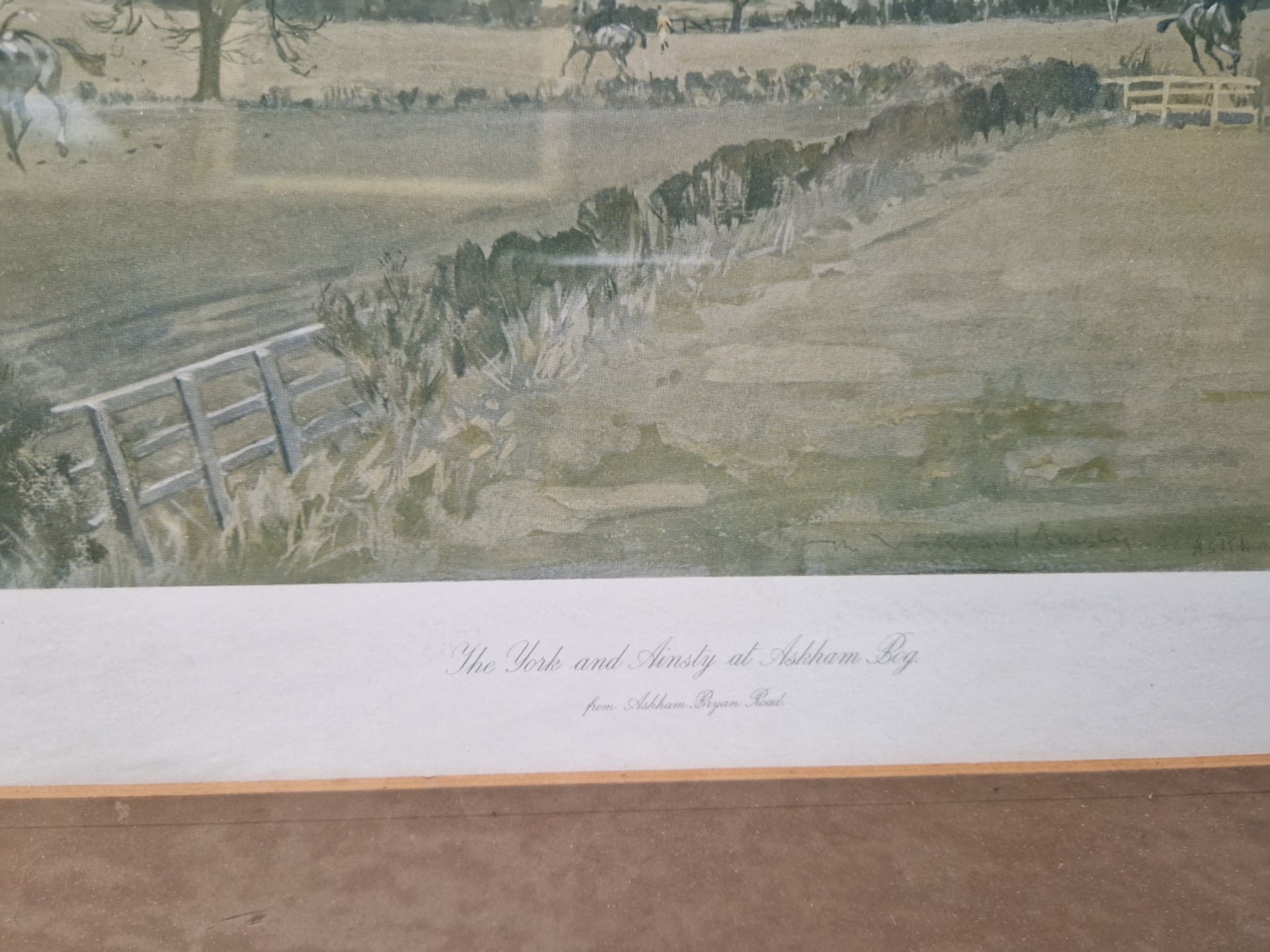 AFTER LIONEL EDWARDS A COLOUR PRINT OF A HUNT SCENE - Image 3 of 5