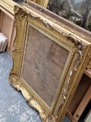 TWO VICTORIAN GILT FRAMES, REBATE SIZE 52 x 42cms AND 37 x 55cms (2)