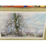 AFTER DAVID SHEPHERD A PENCIL SIGNED COLOUR PRINT THIS ENGLAND. 57 x 87cms