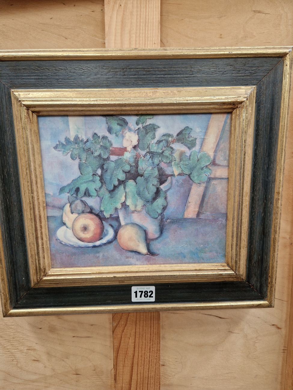 A DECORATIVE STILL LIFE PICTURE AFTER CEZANNE