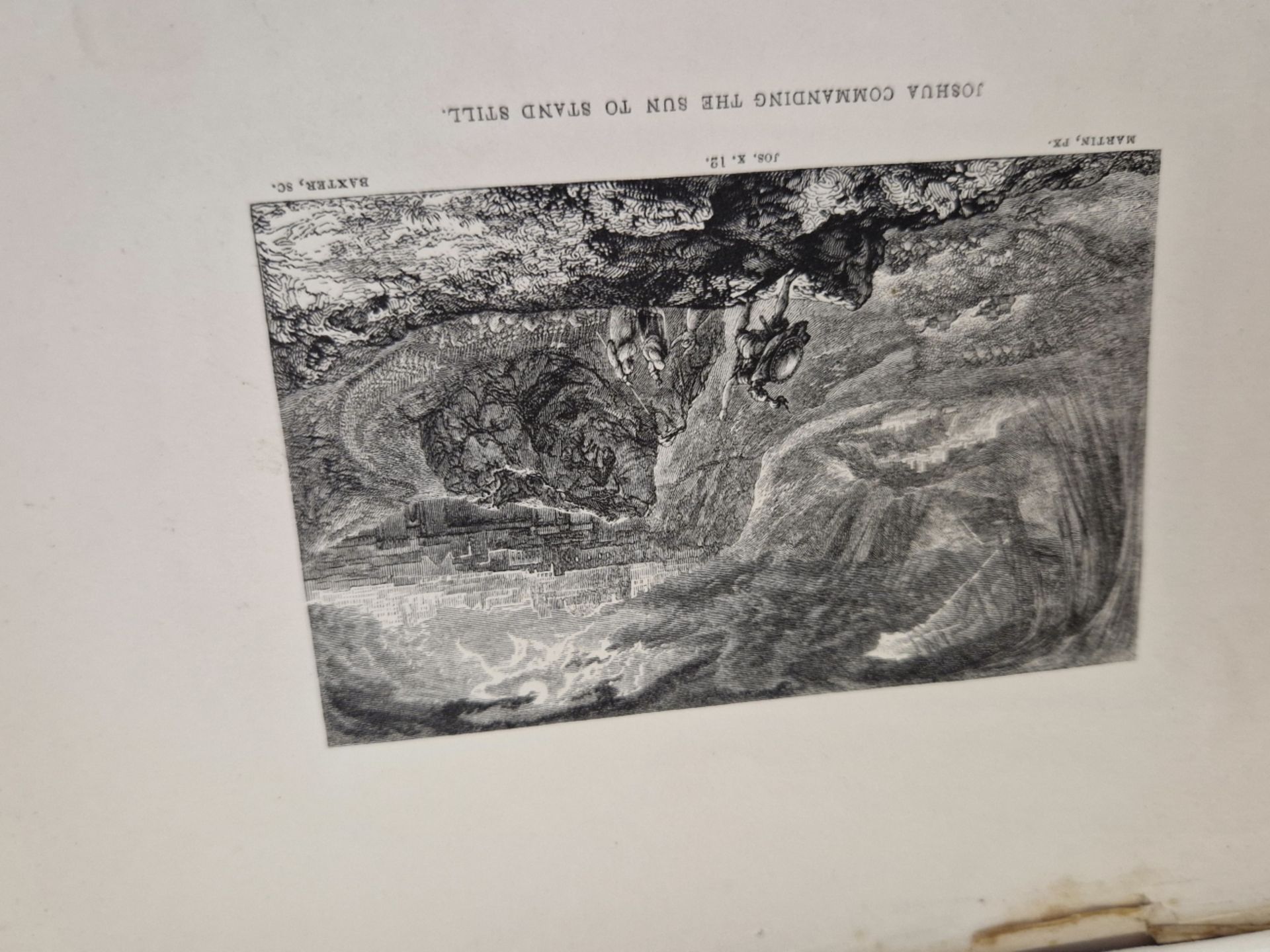 AFTER WILLIAM BLAKE A COLLECTION OF ANTIQUE PRINTS OF BIBLICAL SCENES, UNFRAMED. OVERALL SIZE 14 x - Image 5 of 5