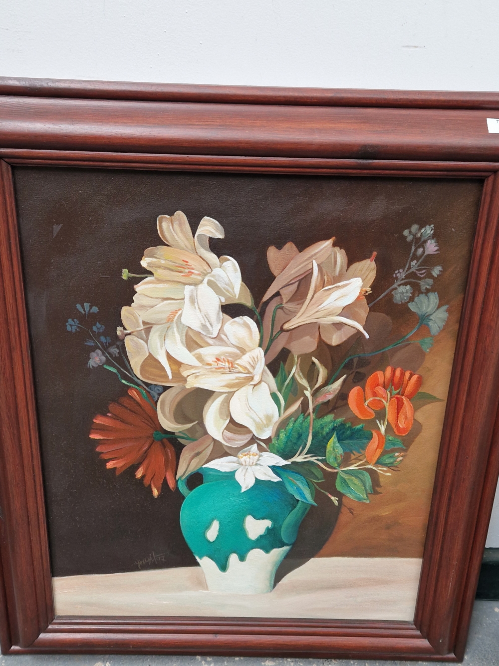 FOUR CONTEMPORARY STILL LIFE PAINTINGS BY DIFFERENT HANDS. SIZES VARY (4) - Image 6 of 6