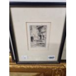 THREE EARLY 20th CENTURY PENCIL SIGNED LANDSCAPE PRINTS BY VARIOUS HANDS (3)