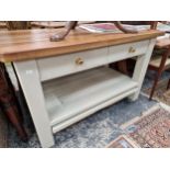 A KITCHEN SCULLERY TABLE.