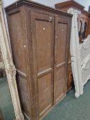 A PINE SCULLERY CABINET.