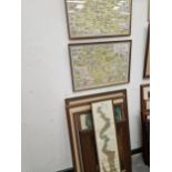 A LARGE PRINT AFTER LANDSEER, A MAP OF THE THAMES, AND SEVEN OTHER DECORATIVE PICTURES.