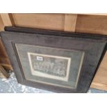 TWO WW1 PERIOD OAK FRAMED PHOTOGRAPHS