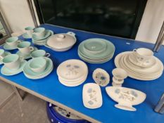 A COLLECTION OF POOLE AND WEDGWOOD ICE ROSE PATTERN WARES