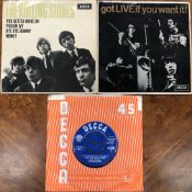 3 x THE ROLLING STONES EPS; THE ROLLING STONES DFE 8590, GOT LIVE IF YOU WANT IT - DFE 8620 & FIVE