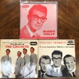 3 x BUDDY HOLLY & THE CRICKETS EPS ; 'THE SOUND OF THE CRICKETS' CORAL FEP 2003, 'BUDDY HOLLY' CORAL