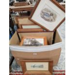 A QUANTITY OF FRAMED FURNISHING PICTURES ETC.